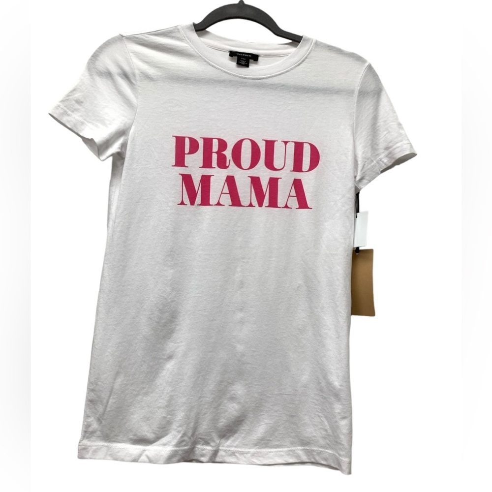 New! Halogen crew neck short sleeve t-shirt, cotton, white, size women's XXS